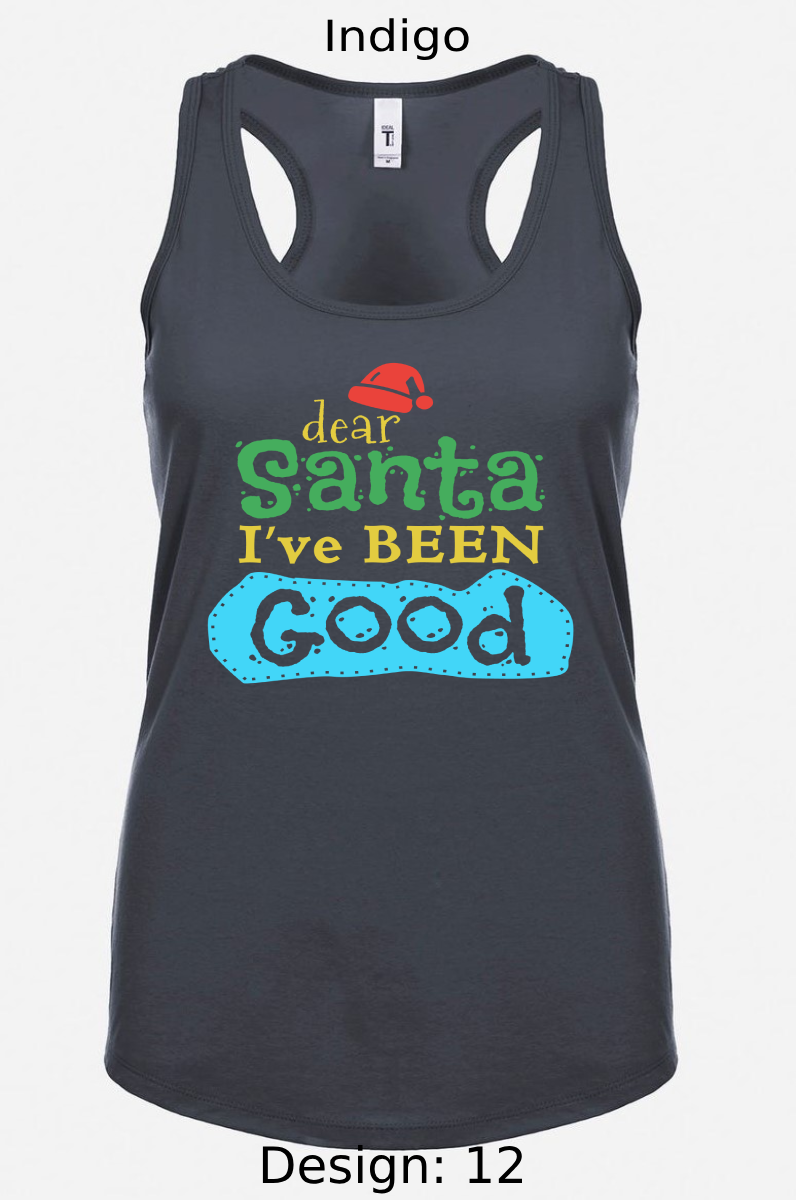 Shirts Women's Customized Tank Tops & Shirts | Christmas Funny Santa Themed Tee