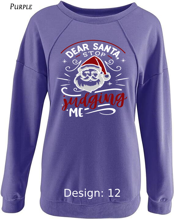 Sweatshirt Women's Christmas Funny Santa Sweatshirt | Custom Sweatshirt