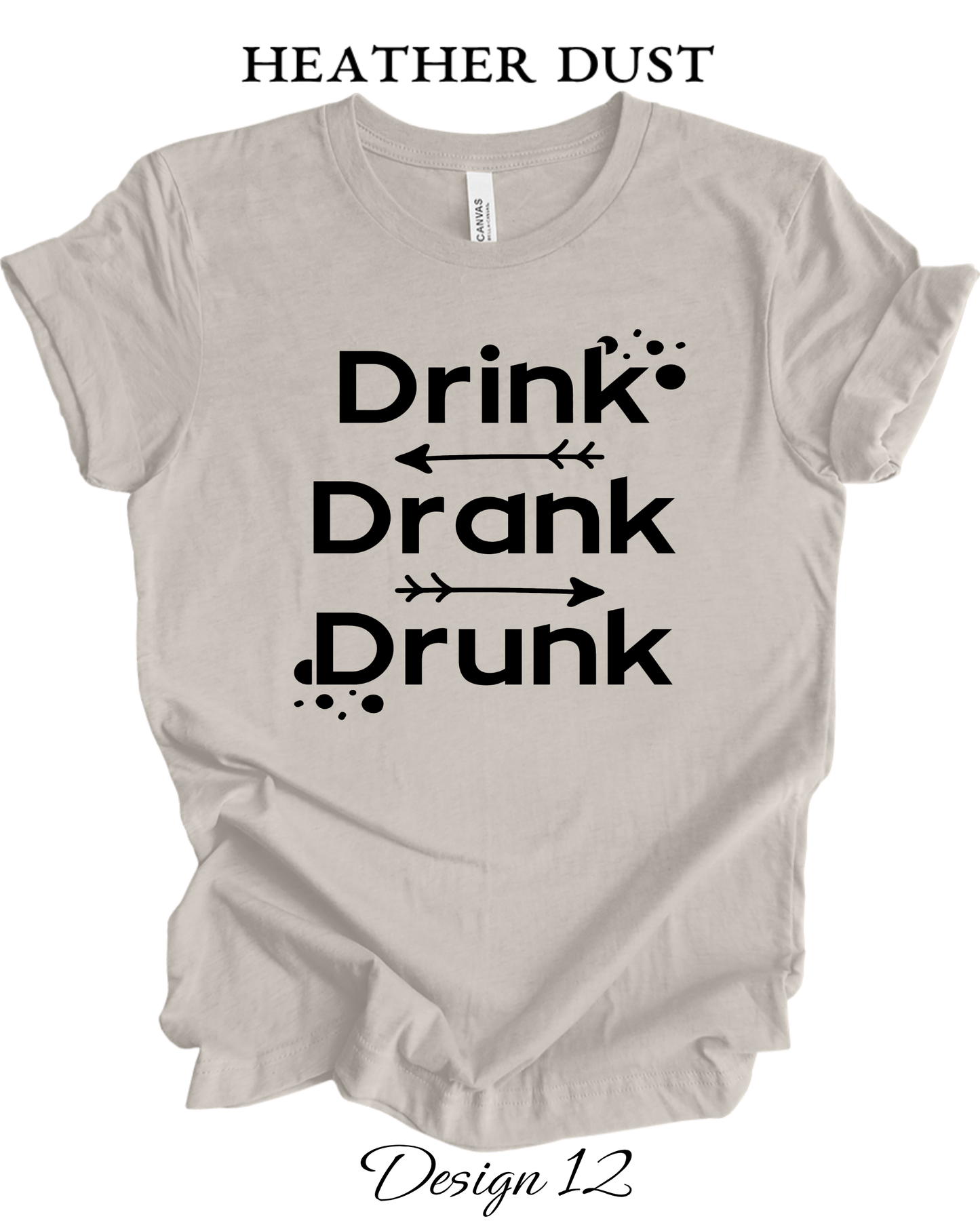 Custom Tee Unisex Crew Neck T-Shirts | Funny Alcohol Inspired Tee