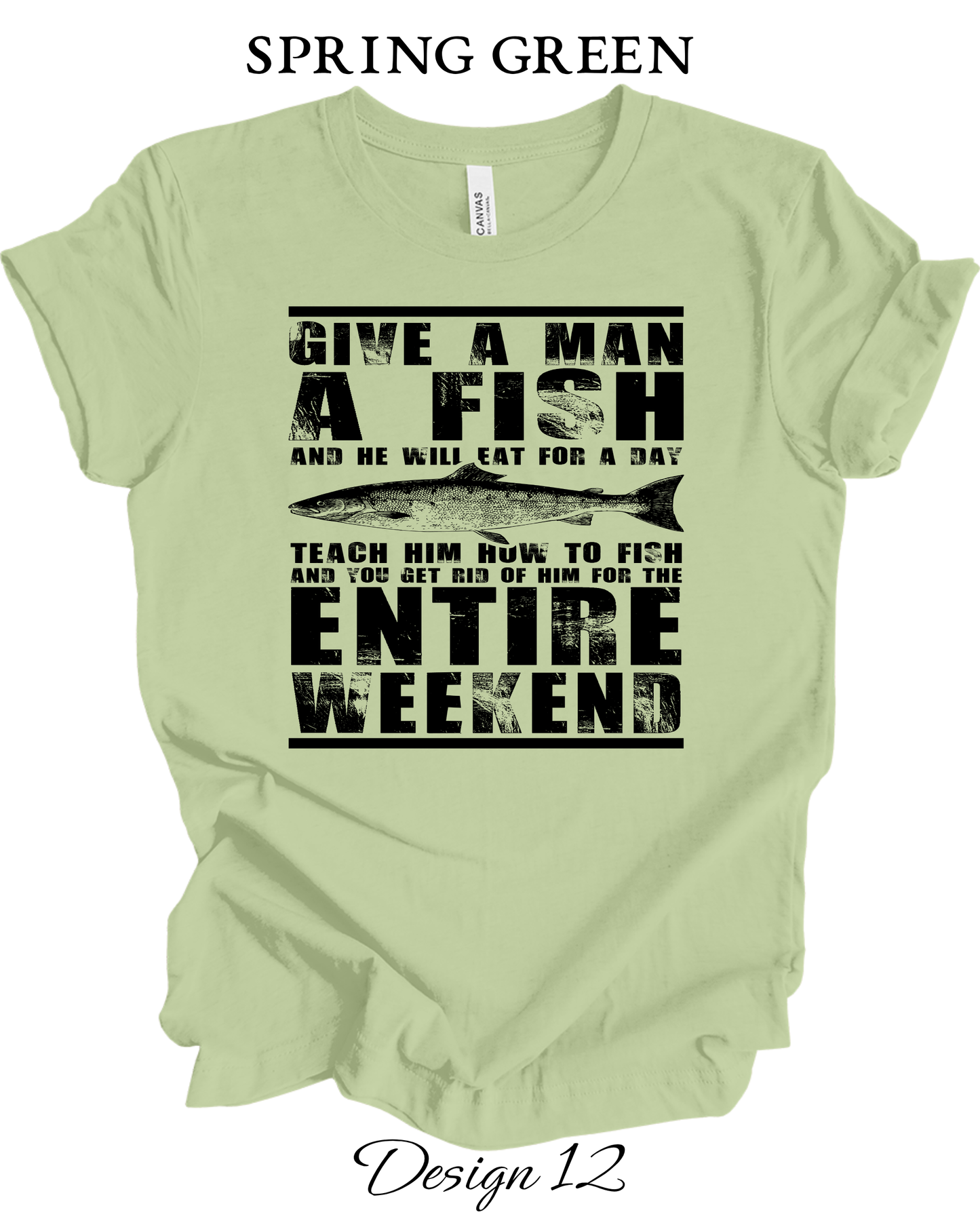 Custom Tee Unisex Crew Neck T-Shirts | Fishing Inspired Tees