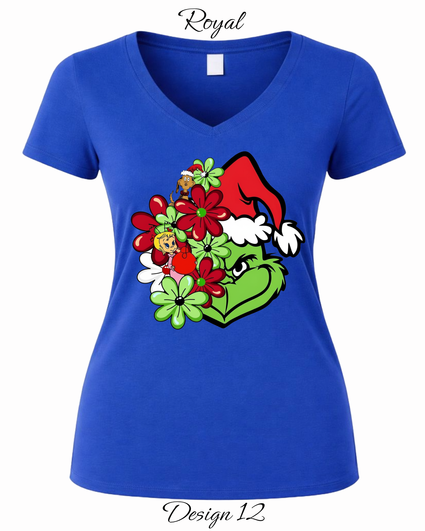 Custom Women's Tank Tops & Tees | Christmas Funny Grinch Inspired Tee
