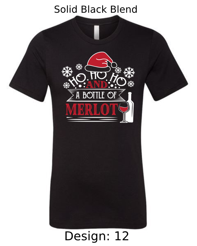 Shirts Men's Customized T-Shirts | Christmas Funny Drinking Themed Tee