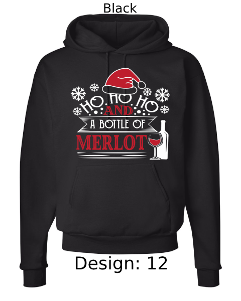 Unisex Christmas Funny Drinking Hoodie Sweatshirt | Custom Hoodie