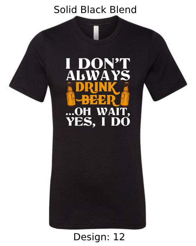 Shirts Men's Customized T-Shirts | Funny Beer Themed Tee