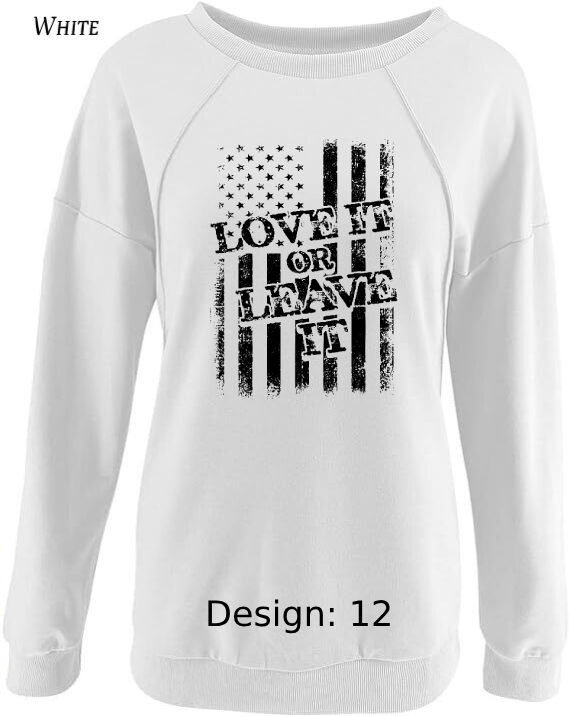 Sweatshirt Women's Patriotic Sweatshirt | Custom Sweatshirt