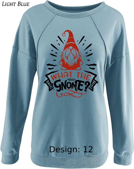 Sweatshirts Women's Christmas Funny Gnome Sweatshirt |  Custom Sweatshirt