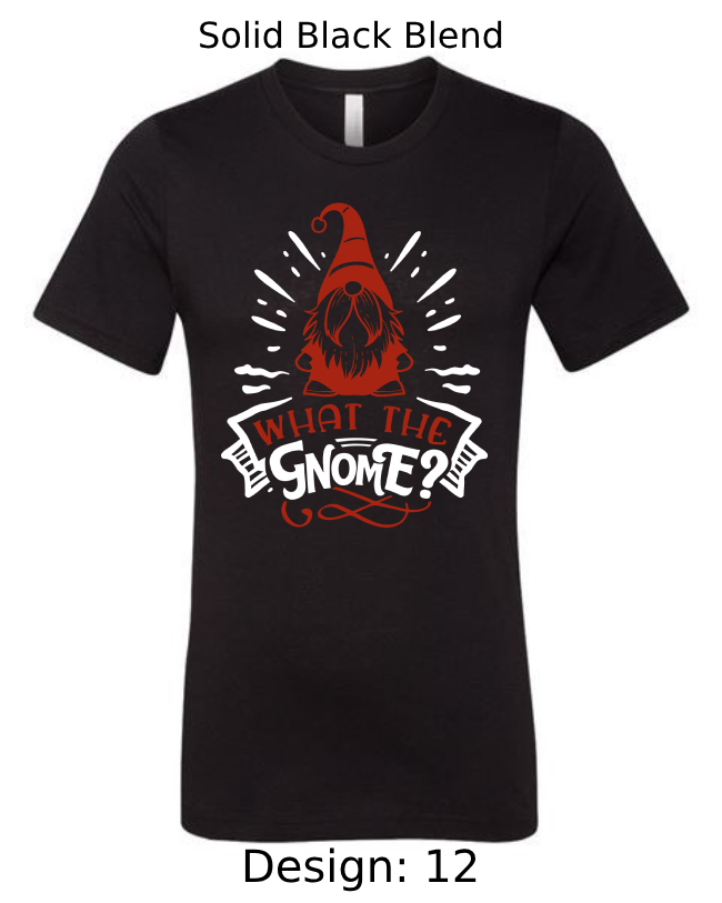 Shirts Men's Customized T-Shirts | Christmas Funny Gnome Themed Tee