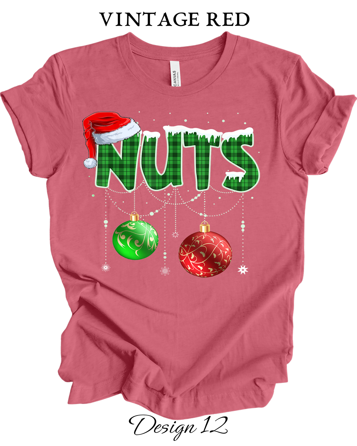 Custom Tee Unisex Crew Neck | Christmas Chest Nuts Couples Tee