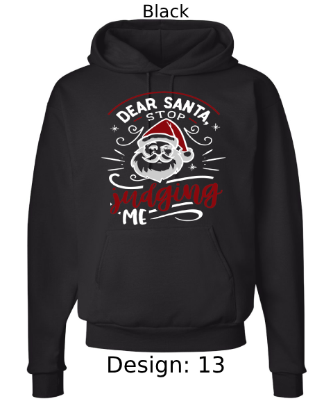 Unisex Christmas Funny Santa Hoodie Sweatshirt | Custom Hoodie