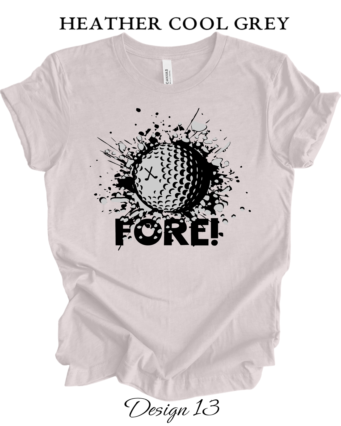 Custom Tee Unisex Crew Neck T-shirts | Golf Inspired Tees