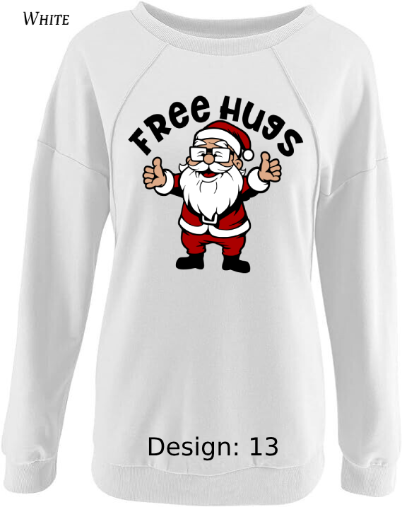Sweatshirt Women's Christmas Funny Santa Sweatshirt | Custom Sweatshirt