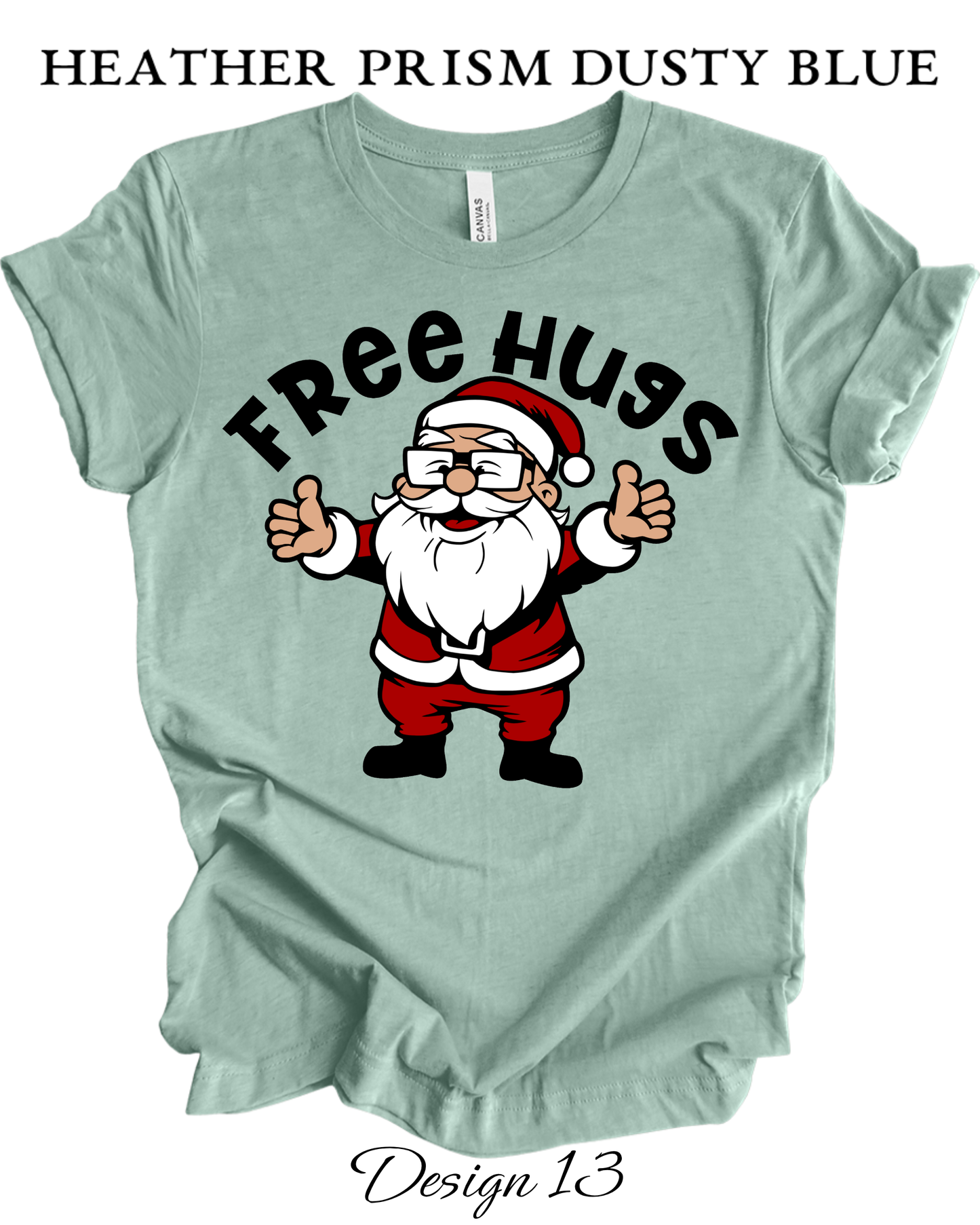 Custom Tee Unisex Crew Neck T-Shirts | Christmas Funny Santa Inspired Tee