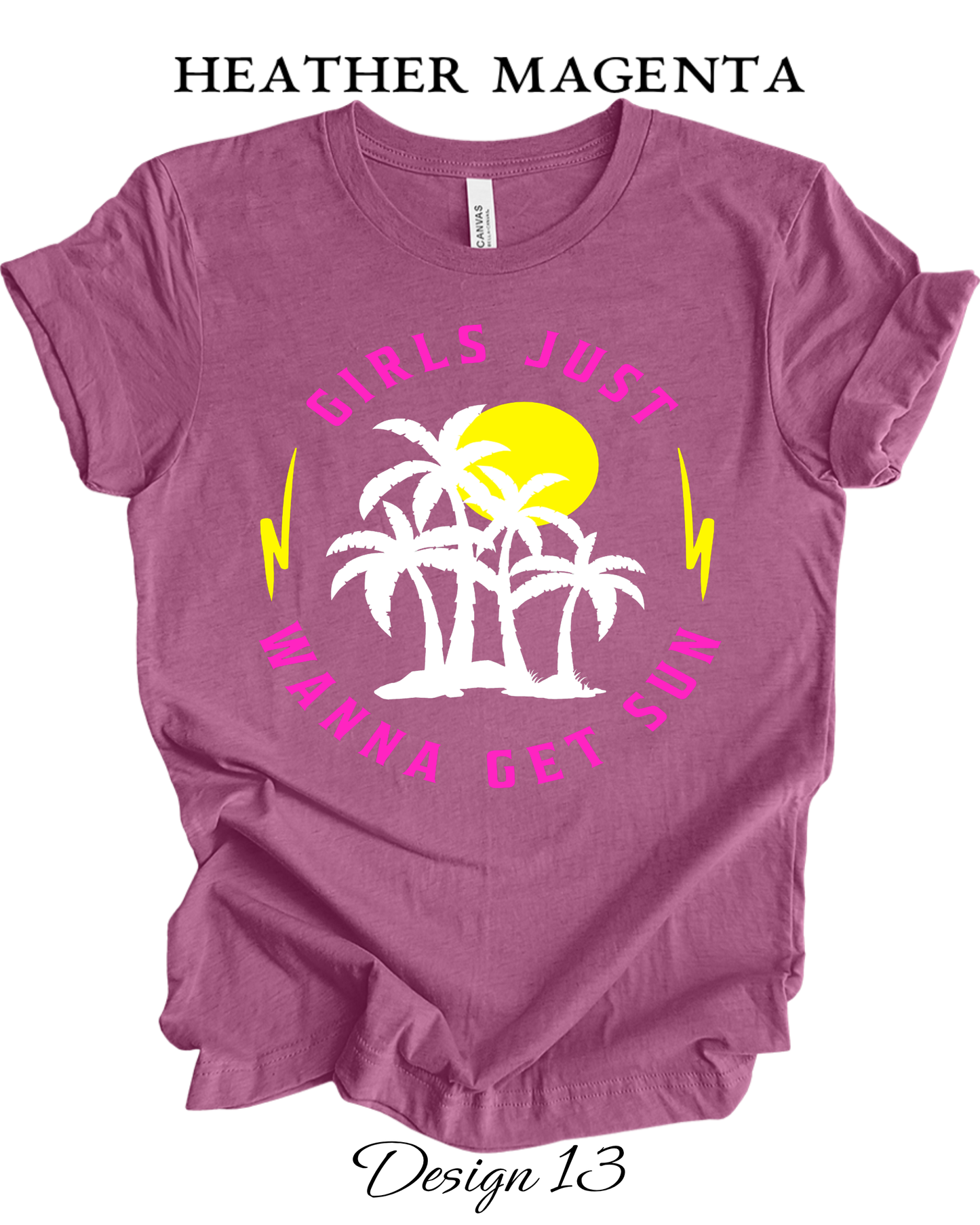 Custom Tee Unisex Crew Neck T-Shirts | Summer, Surfing, & Sunshine Inspired Tee