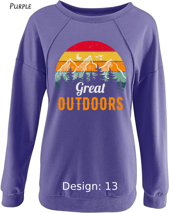 Sweatshirt Women's Camping Sweatshirt | Custom Sweatshirt
