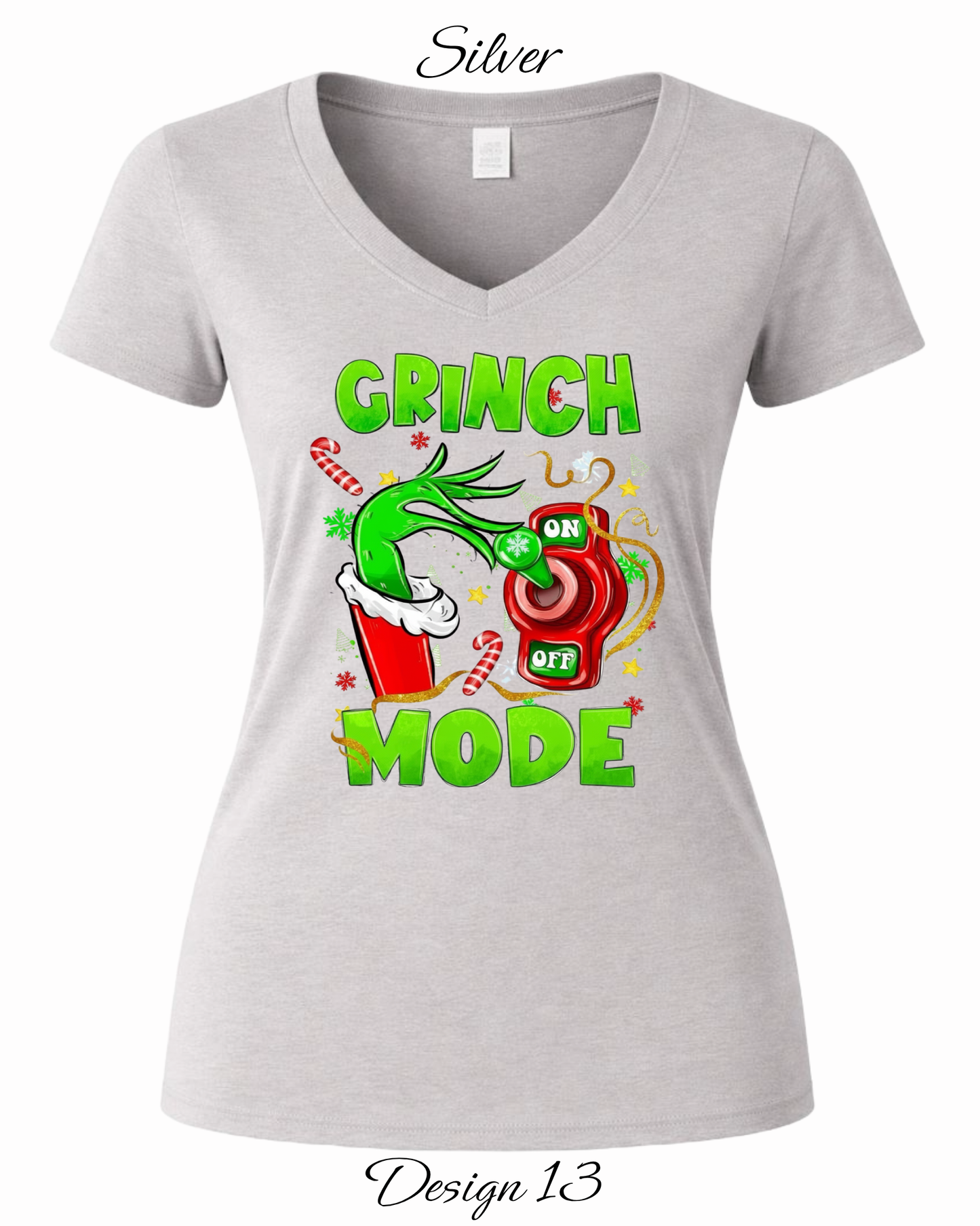 Custom Women's Tank Tops & Tees | Christmas Funny Grinch Inspired Tee