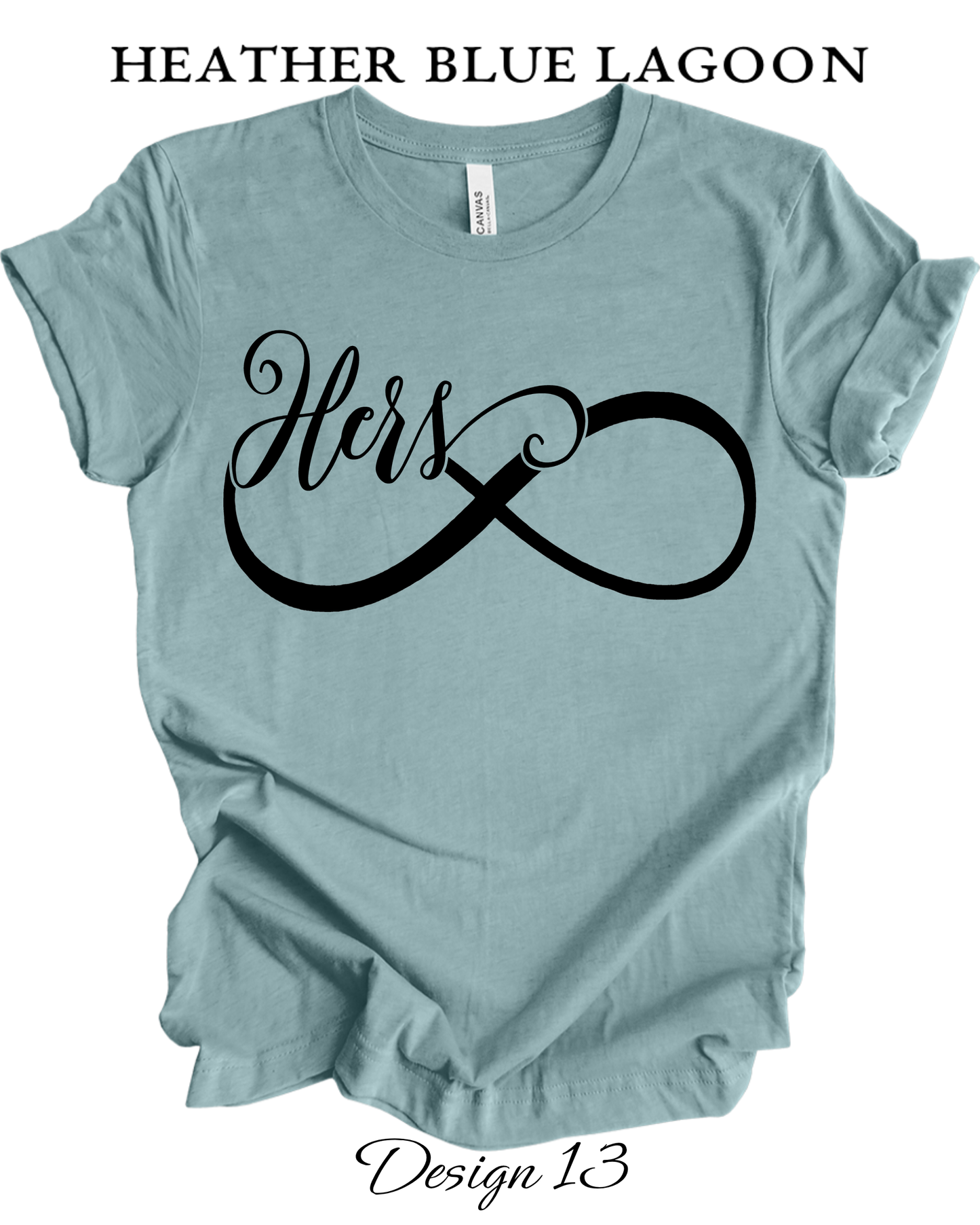 Custom Tee Unisex Crew Neck T-shirts | His & Hers Couples Matching Shirts