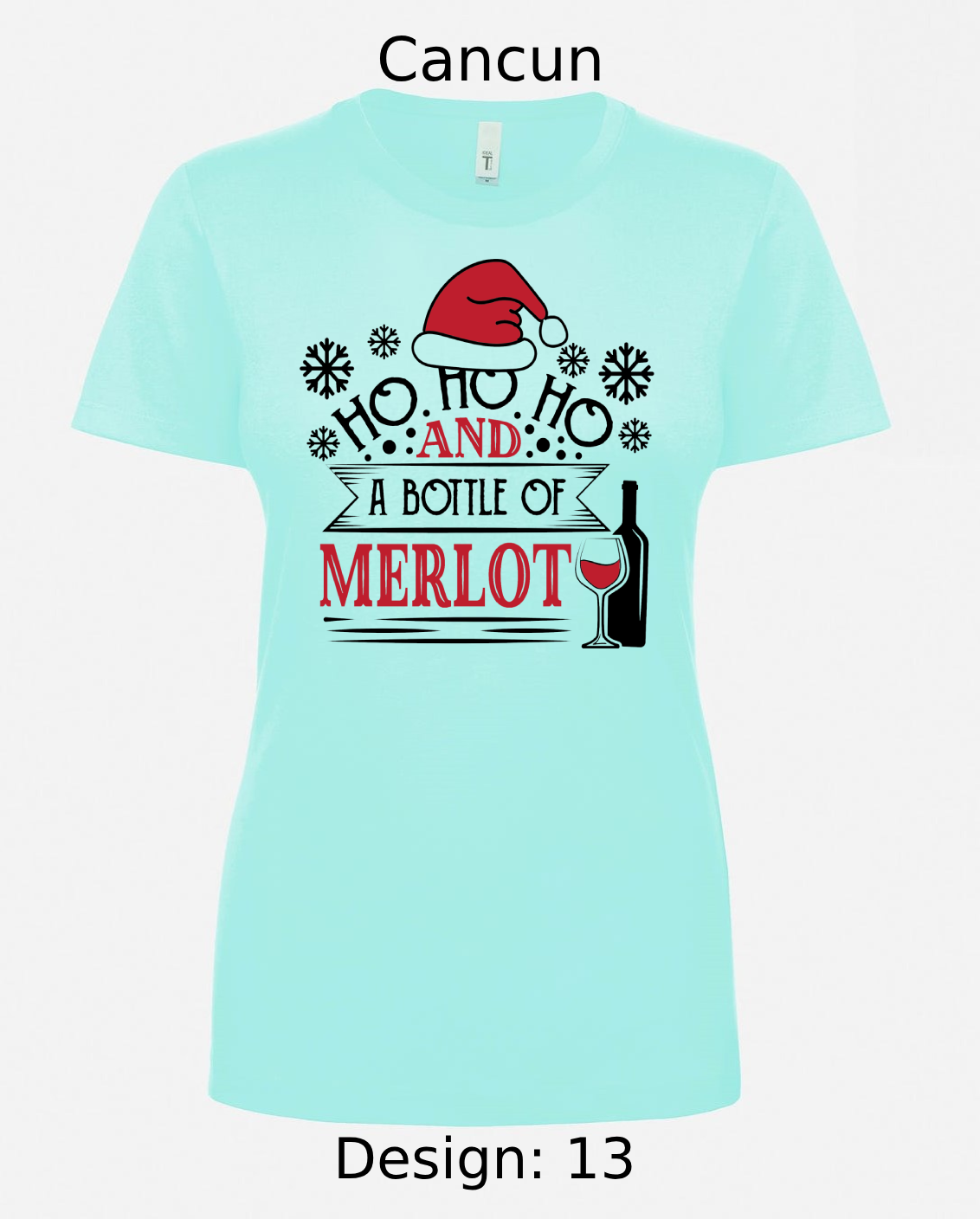Shirts Women's Customized Tank Tops & Shirts | Christmas Funny Drinking Themed Tee