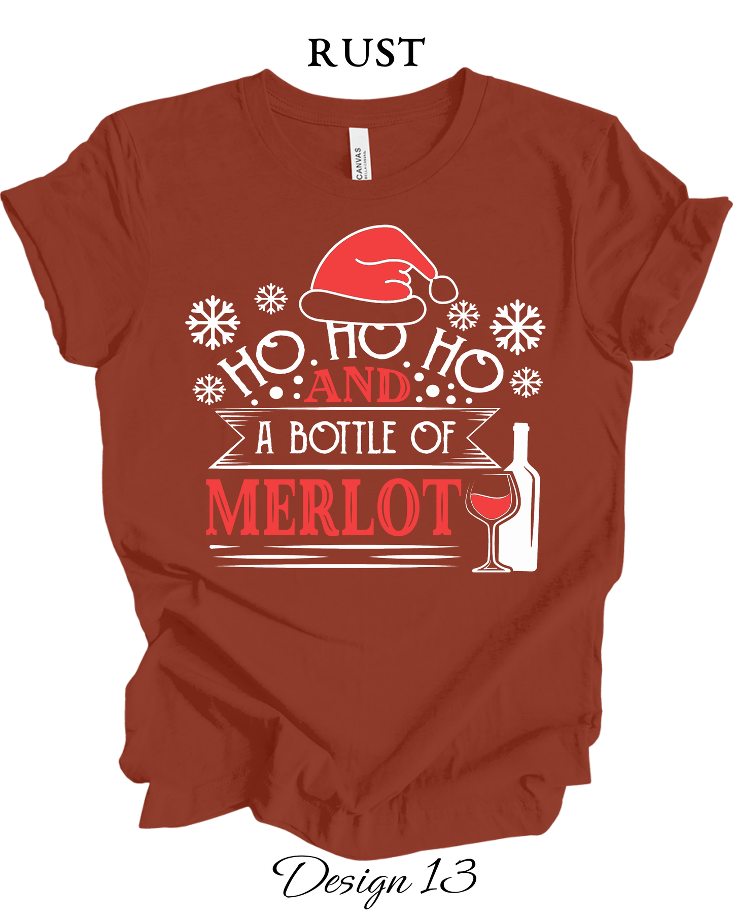 Custom Tee Unisex Crew Neck T-Shirts | Christmas Funny Drinking Inspired Tee