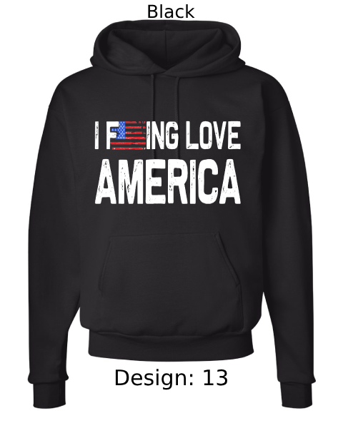 Unisex Patriotic Hoodie Sweatshirt | Custom Hoodie