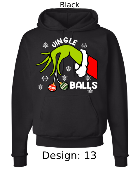 Unisex Christmas Jingle Balls & Tinsel Tits Hoodie Sweatshirt | Custom Hoodie