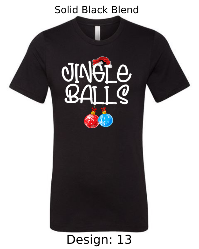 Shirts Men's Customized T-Shirts | Christmas Jingle Balls Themed Tee