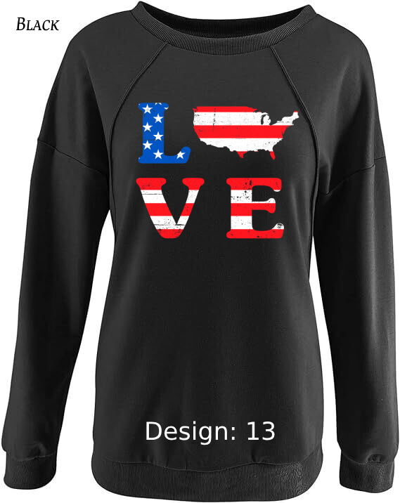 Sweatshirt Women's Patriotic Sweatshirt | Custom Sweatshirt