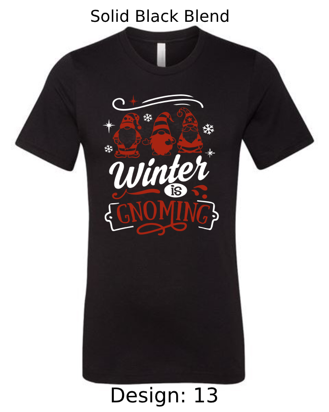 Shirts Men's Customized T-Shirts | Christmas Funny Gnome Themed Tee