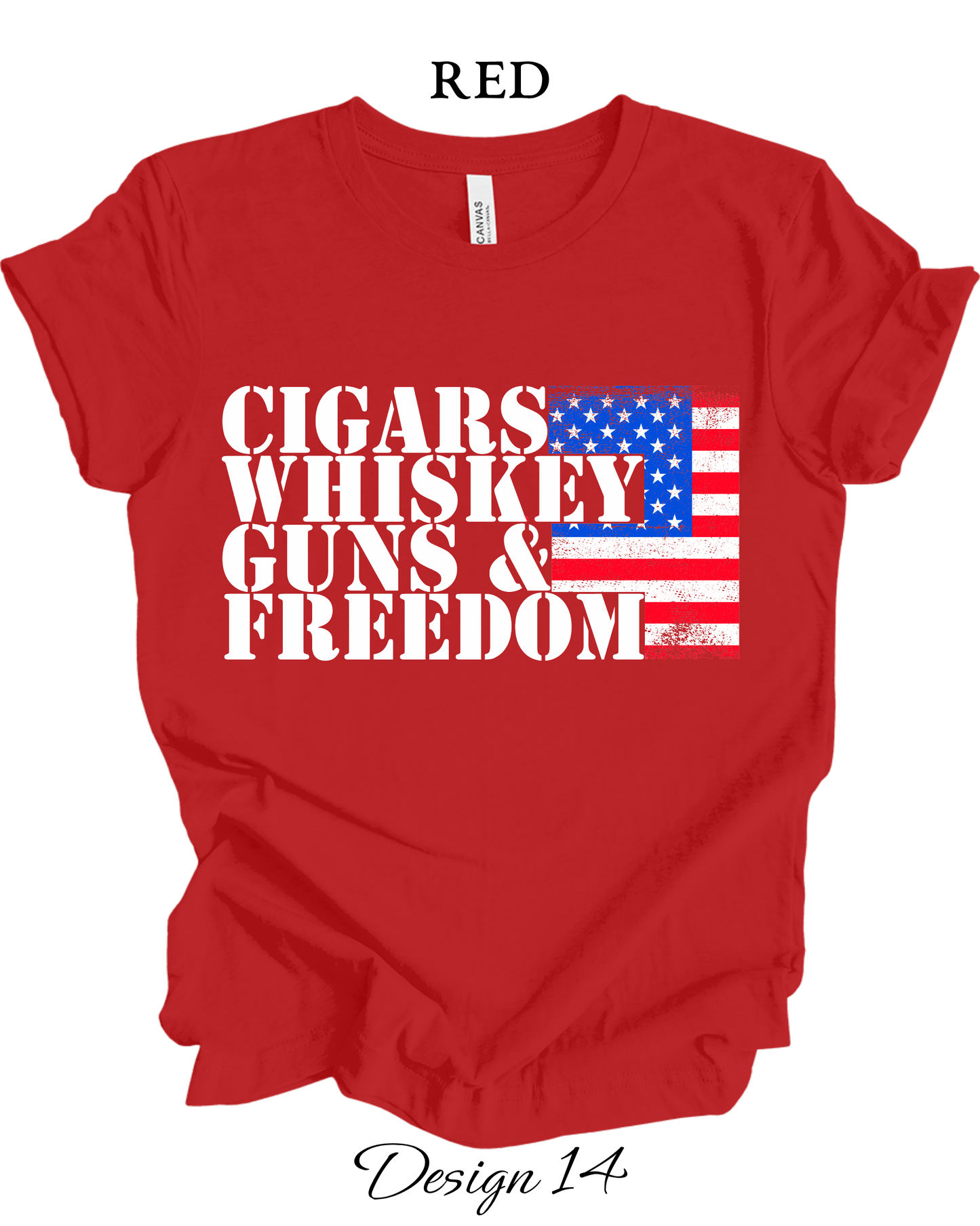 Custom Tee Unisex Crew Neck T-shirts | Patriotic Inspired Tee