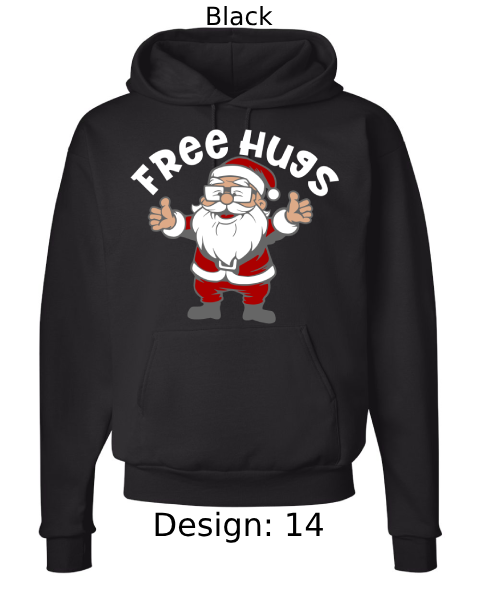 Unisex Christmas Funny Santa Hoodie Sweatshirt | Custom Hoodie