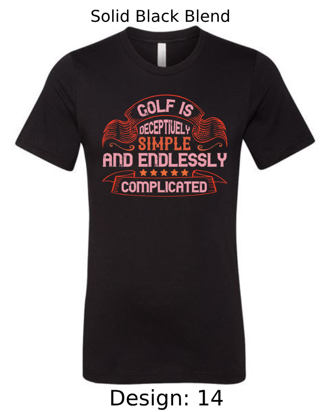 Shirts Men's Customized T-Shirts | Golf Themed Tee