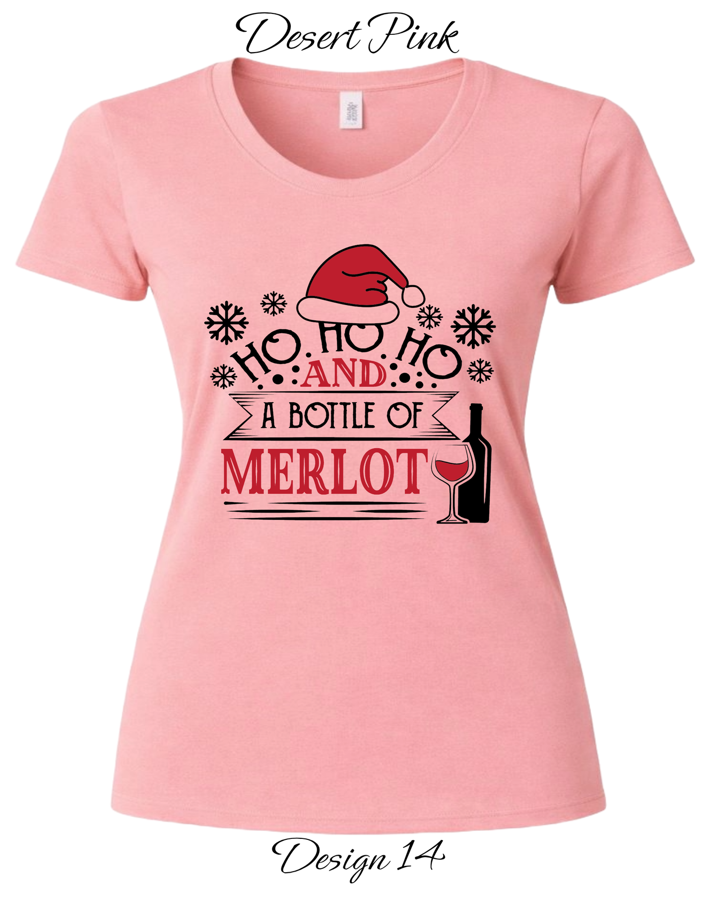 Custom Women's Tank Tops & Tees | Christmas Funny Drinking Inspired Tee