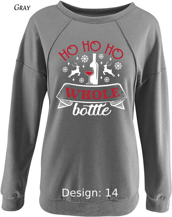 Sweatshirt Women's Christmas Funny Drinking Sweatshirt | Custom Sweatshirt