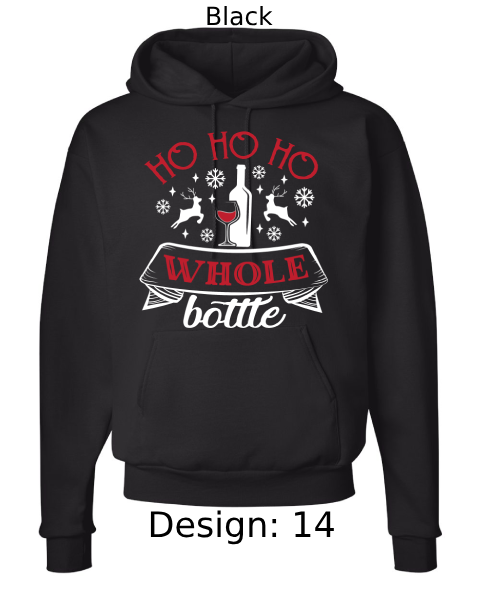 Unisex Christmas Funny Drinking Hoodie Sweatshirt | Custom Hoodie