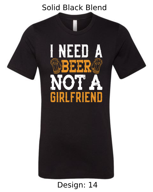 Shirts Men's Customized T-Shirts | Funny Beer Themed Tee