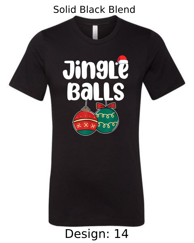 Shirts Men's Customized T-Shirts | Christmas Jingle Balls Themed Tee