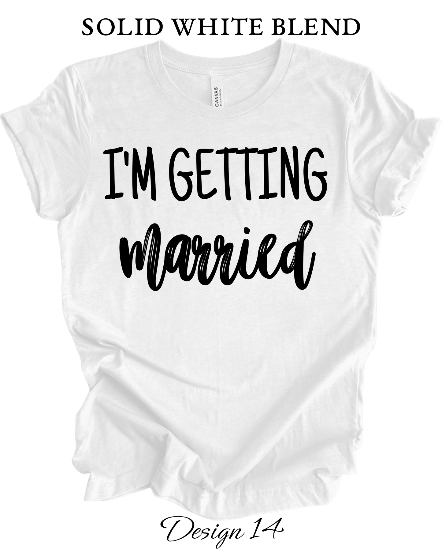 Custom Tee Unisex Crew Neck T-Shirts | Bride, Bachelorette, Brides Maid Group Wedding Shirts