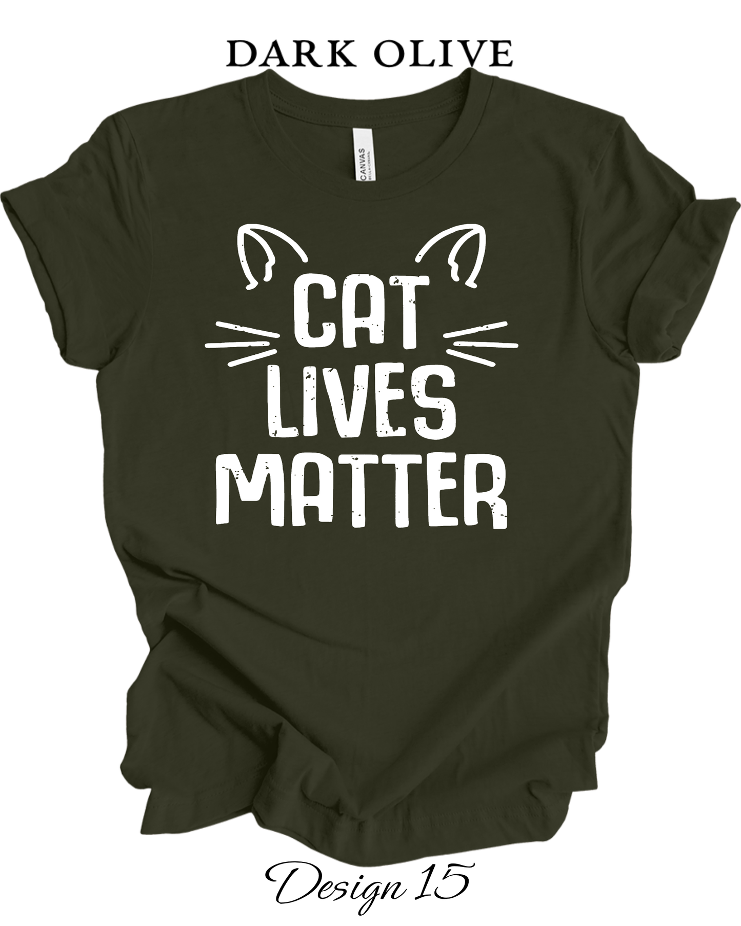 Custom Tee Unisex Crew Neck T-Shirts  | Cat Inspired Tee