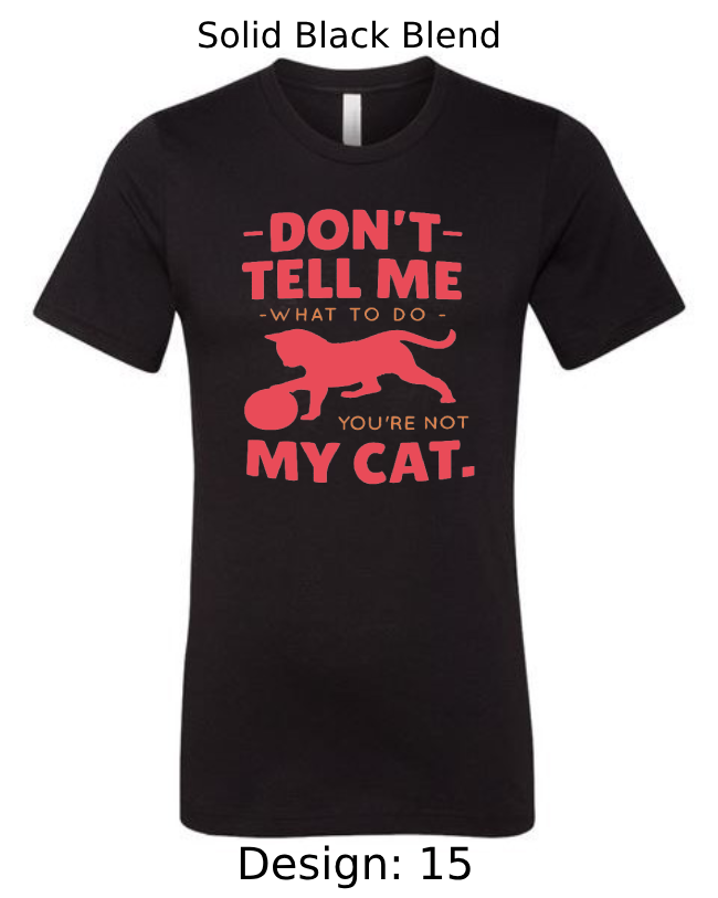 Shirts Men's Customized T-Shirts | Cat Themed Tee