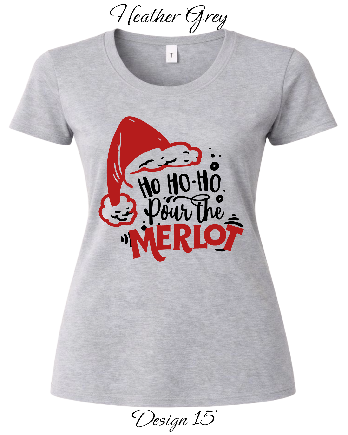 Custom Women's Tank Tops & Tees | Christmas Funny Drinking Inspired Tee