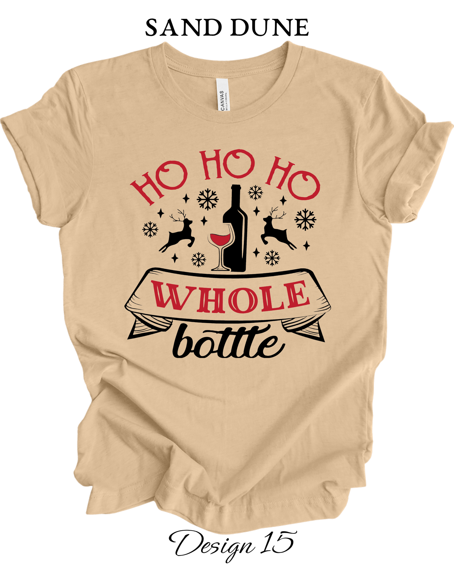 Custom Tee Unisex Crew Neck T-Shirts | Christmas Funny Drinking Inspired Tee