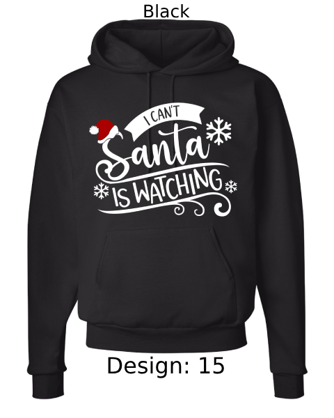 Unisex Christmas Funny Santa Hoodie Sweatshirt | Custom Hoodie
