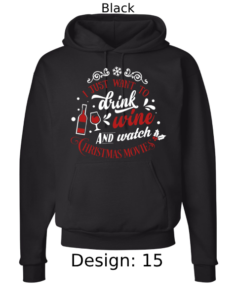Unisex Christmas Funny Drinking Hoodie Sweatshirt | Custom Hoodie