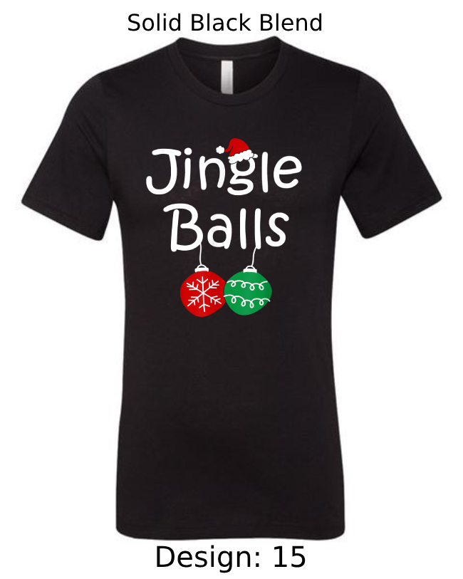 Shirts Men's Customized T-Shirts | Christmas Jingle Balls Themed Tee