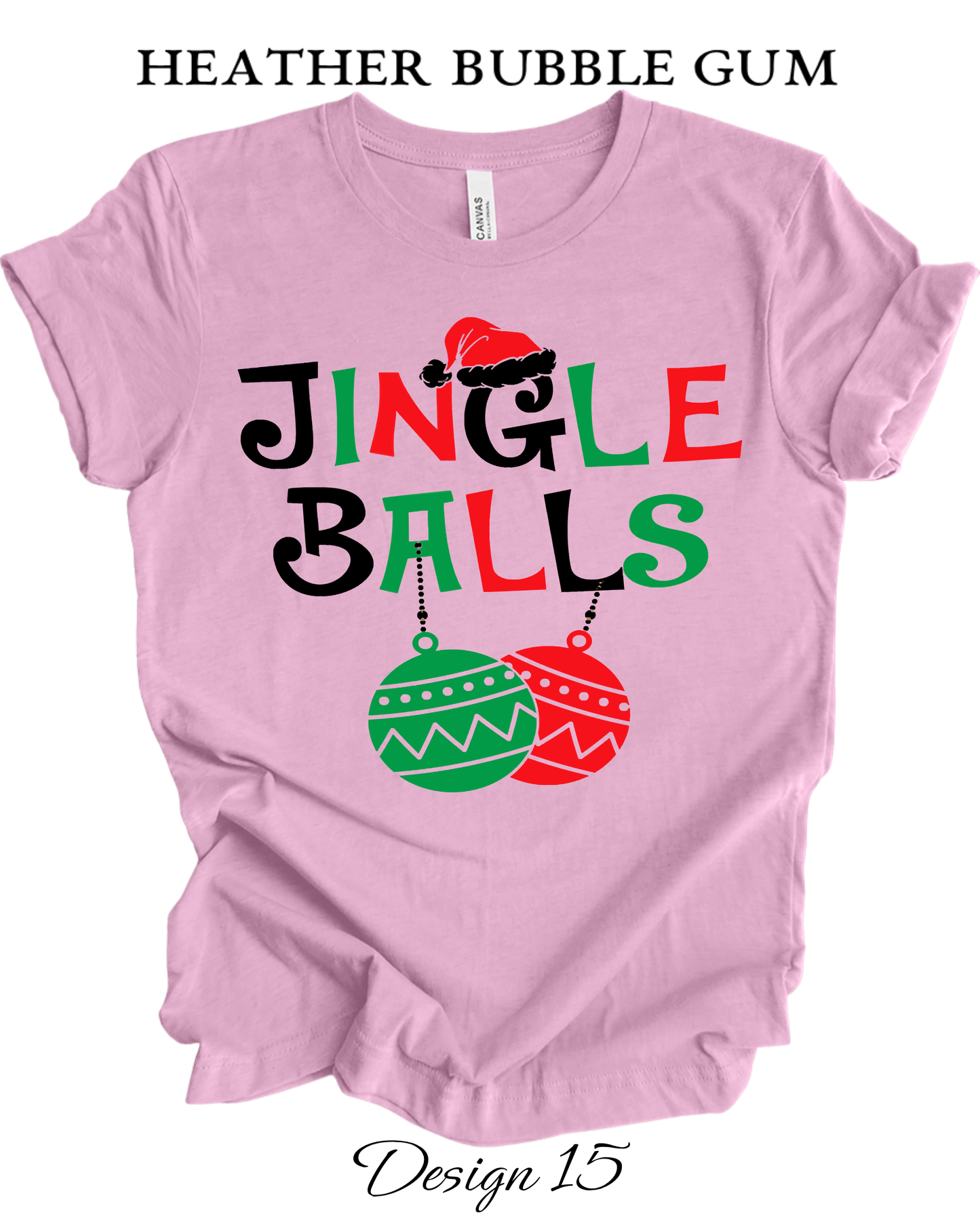 Custom Tee Unisex Crew Neck T-Shirts | Christmas Jingle Balls & Tinsel Tits Inspired Tee