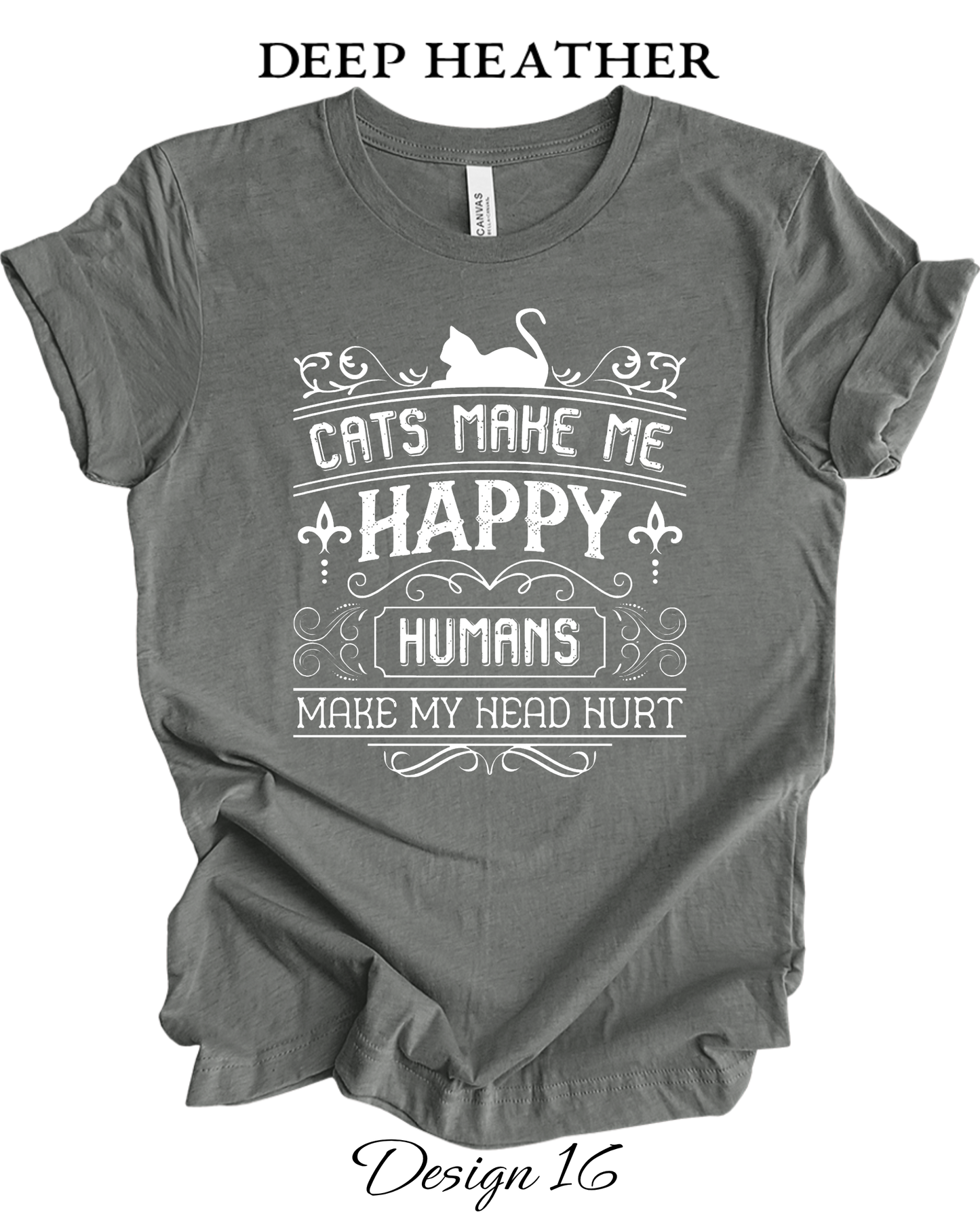 Custom Tee Unisex Crew Neck T-Shirts  | Cat Inspired Tee