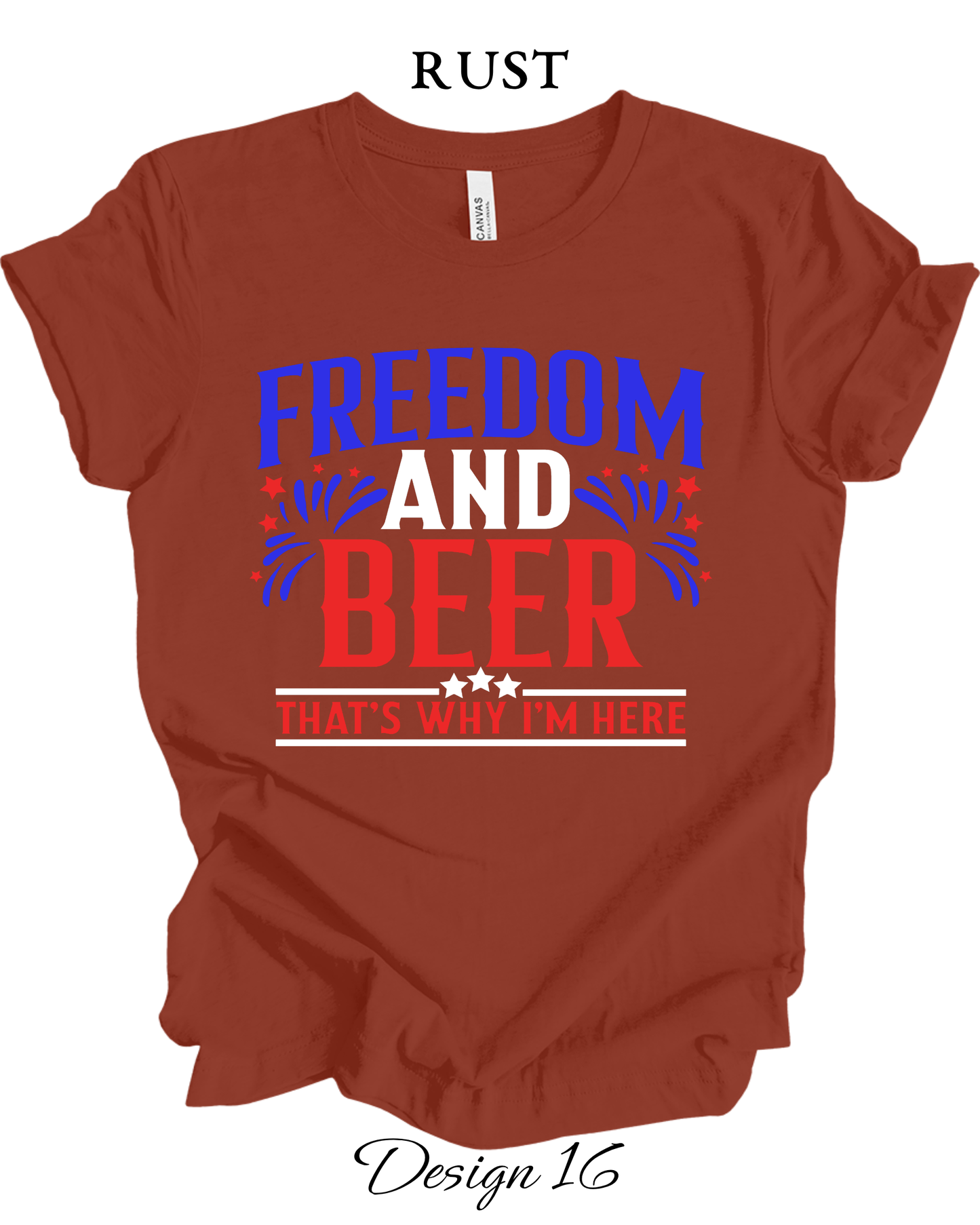 Custom Tee Unisex Crew Neck T-shirts | Patriotic Inspired Tee