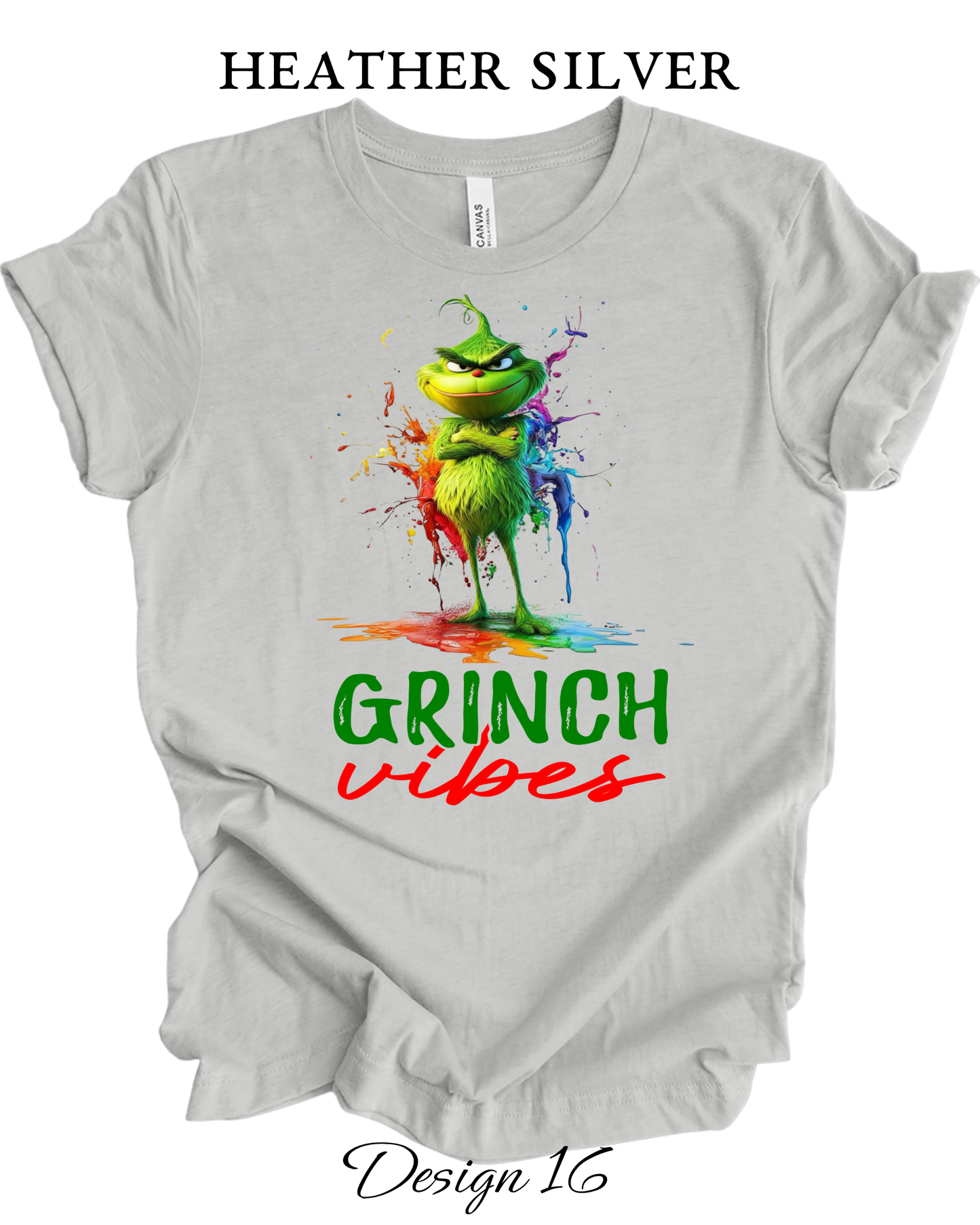 Custom Tee Unisex Crew Neck T-Shirts | Christmas Funny Grinch Inspired Tee