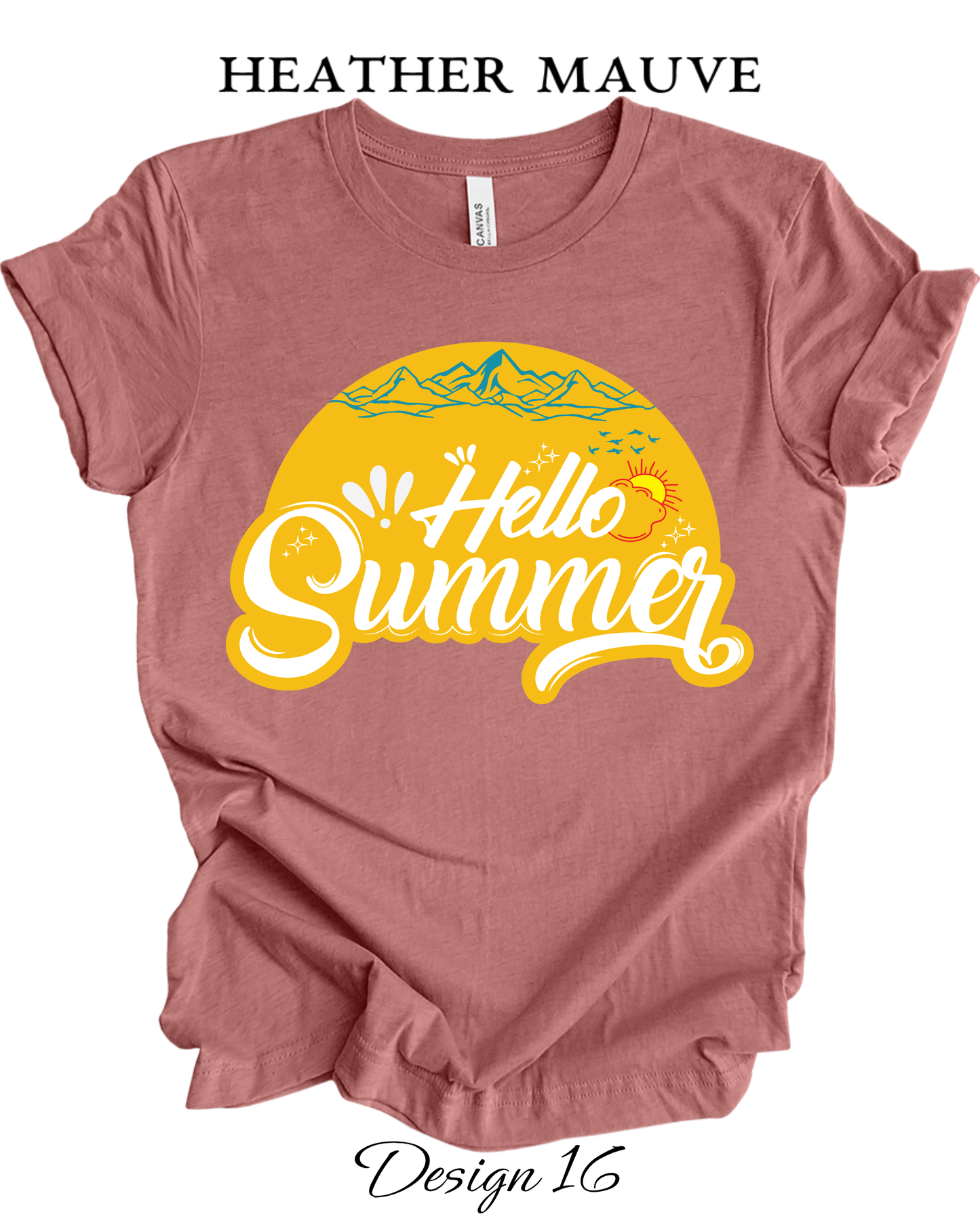 Custom Tee Unisex Crew Neck T-Shirts | Summer, Surfing, & Sunshine Inspired Tee