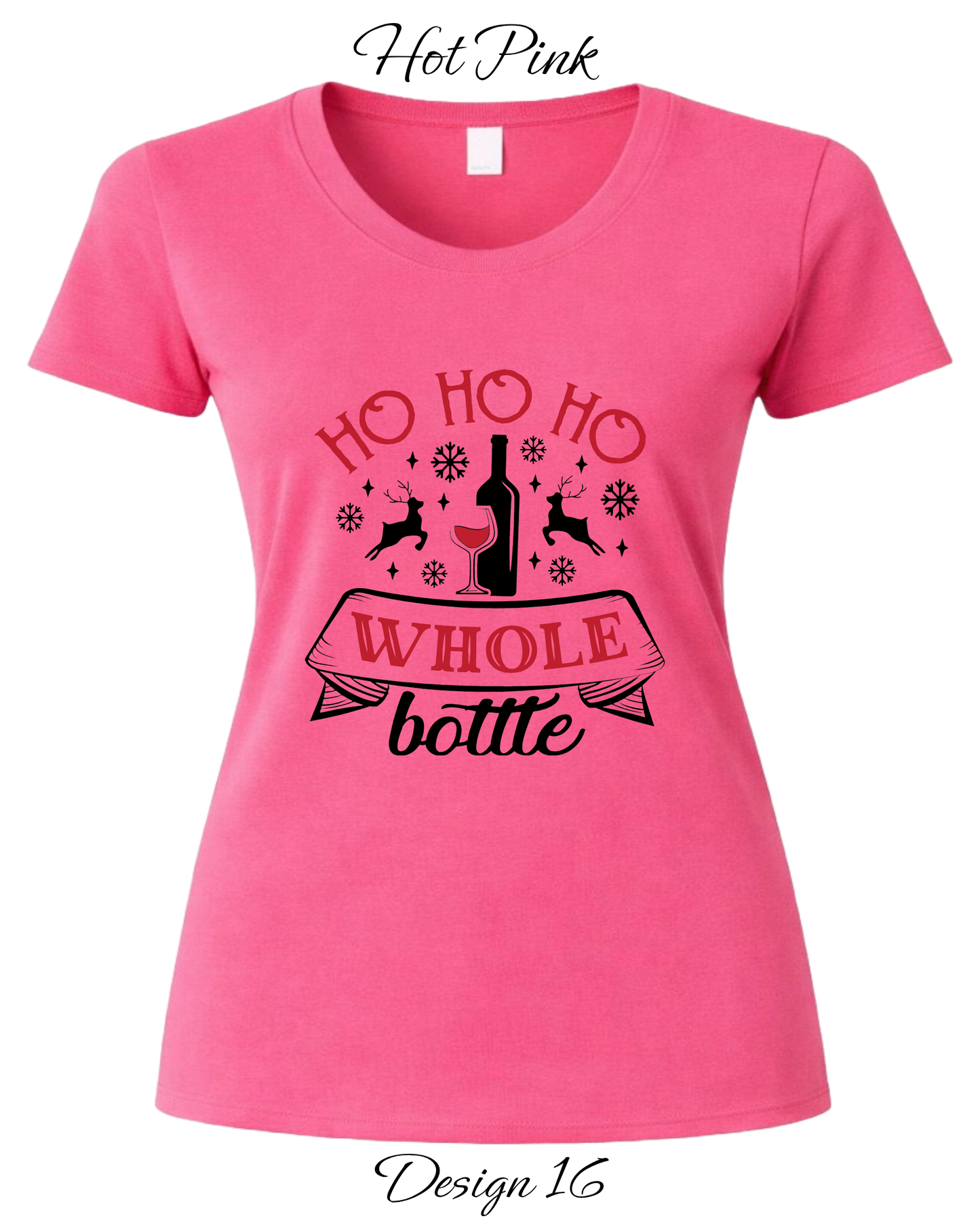 Custom Women's Tank Tops & Tees | Christmas Funny Drinking Inspired Tee
