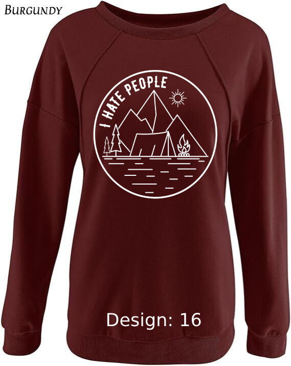 Sweatshirt Women's Camping Sweatshirt | Custom Sweatshirt